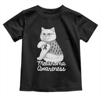 British Shorthair Skin Cancer Awareness Toddler T Shirt Melanoma Fighter Cat Gift