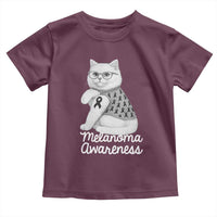 British Shorthair Skin Cancer Awareness Toddler T Shirt Melanoma Fighter Cat Gift
