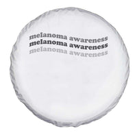 Melanoma Groovy Wavy Typography Spare Tire Cover Skin Cancer Warrior Gift