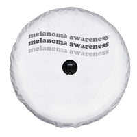 Melanoma Groovy Wavy Typography Spare Tire Cover Skin Cancer Warrior Gift