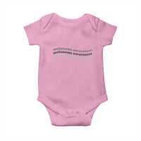 Melanoma Groovy Wavy Typography Baby Onesie Skin Cancer Warrior Gift