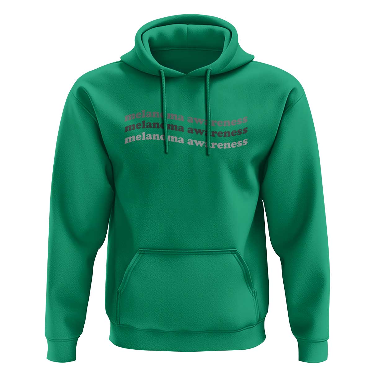 Melanoma Groovy Wavy Typography Hoodie Skin Cancer Warrior Gift