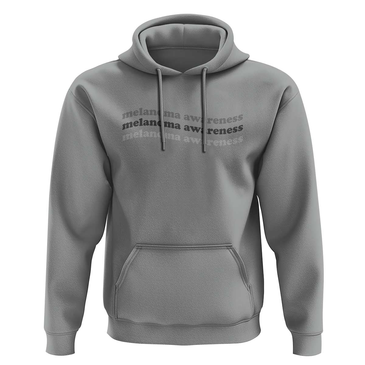 Melanoma Groovy Wavy Typography Hoodie Skin Cancer Warrior Gift