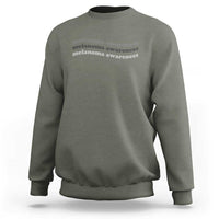Melanoma Groovy Wavy Typography Sweatshirt Skin Cancer Warrior Gift