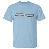 Melanoma Groovy Wavy Typography T Shirt Skin Cancer Warrior Gift