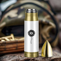 Melanoma Awareness Black Ribbon Flower Bullet Tumbler Skin Cancer Fighter Gift