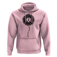 Melanoma Awareness Black Ribbon Flower Hoodie Skin Cancer Fighter Gift