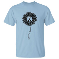 Melanoma Awareness Black Ribbon Flower T Shirt Skin Cancer Fighter Gift