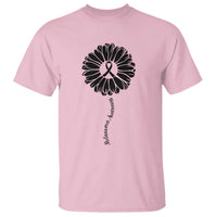 Melanoma Awareness Black Ribbon Flower T Shirt Skin Cancer Fighter Gift