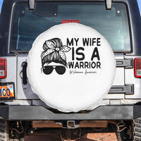 My Wife Is A Warrior Spare Tire Cover Melanoma Awareness Husband Gift