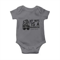 My Wife Is A Warrior Baby Onesie Melanoma Awareness Husband Gift
