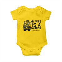 My Wife Is A Warrior Baby Onesie Melanoma Awareness Husband Gift