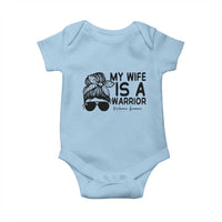 My Wife Is A Warrior Baby Onesie Melanoma Awareness Husband Gift