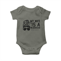 My Wife Is A Warrior Baby Onesie Melanoma Awareness Husband Gift