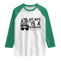My Wife Is A Warrior Raglan Shirt Melanoma Awareness Husband Gift