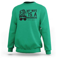 My Wife Is A Warrior Sweatshirt Melanoma Awareness Husband Gift