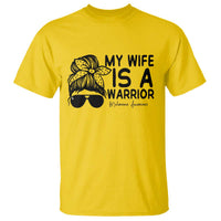My Wife Is A Warrior T Shirt Melanoma Awareness Husband Gift