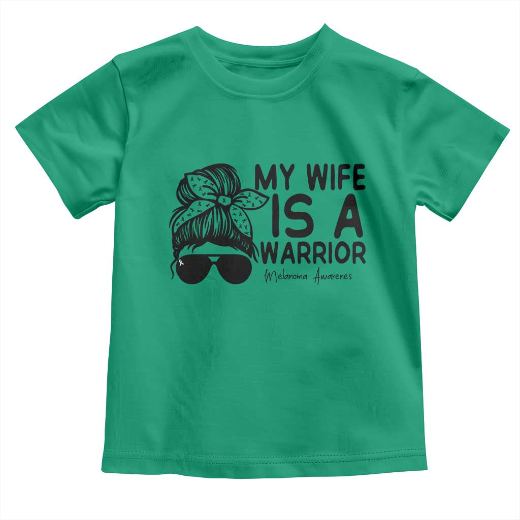 My Wife Is A Warrior Toddler T Shirt Melanoma Awareness Husband Gift