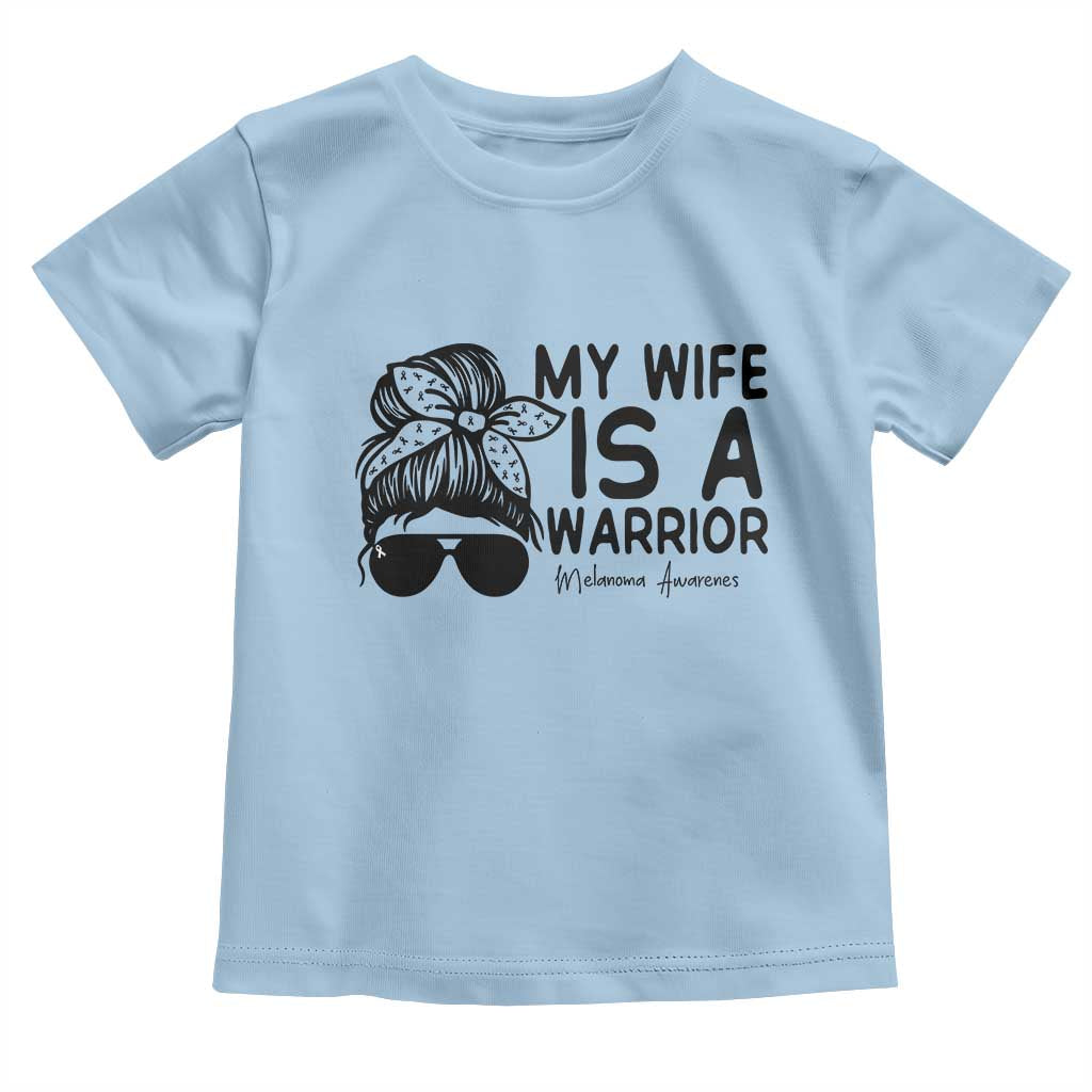 My Wife Is A Warrior Toddler T Shirt Melanoma Awareness Husband Gift