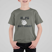 Melanoma Fighter Gift T Shirt For Kid Funny Skeleton Nope Not Today
