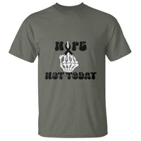 Melanoma Fighter Gift T Shirt Funny Skeleton Nope Not Today
