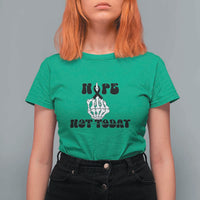Melanoma Fighter Gift T Shirt For Women Funny Skeleton Nope Not Today