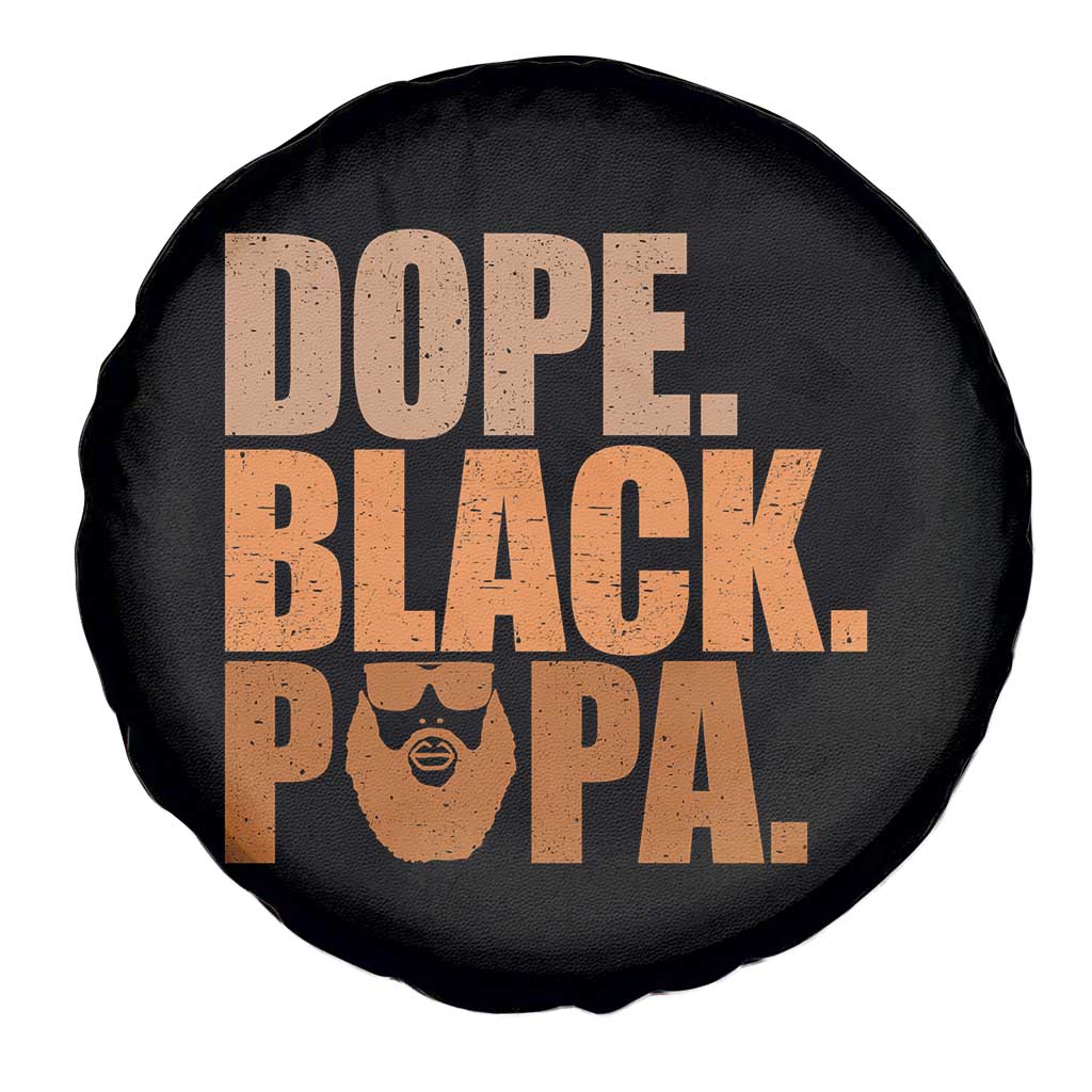 Dope Black Papa Spare Tire Cover Proud African American Fathers Day Gift