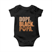 Dope Black Papa Baby Onesie Proud African American Fathers Day Gift