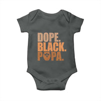 Dope Black Papa Baby Onesie Proud African American Fathers Day Gift