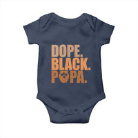 Dope Black Papa Baby Onesie Proud African American Fathers Day Gift