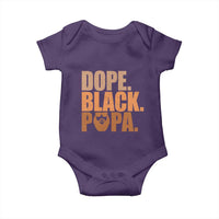 Dope Black Papa Baby Onesie Proud African American Fathers Day Gift
