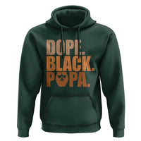 Dope Black Papa Hoodie Proud African American Fathers Day Gift