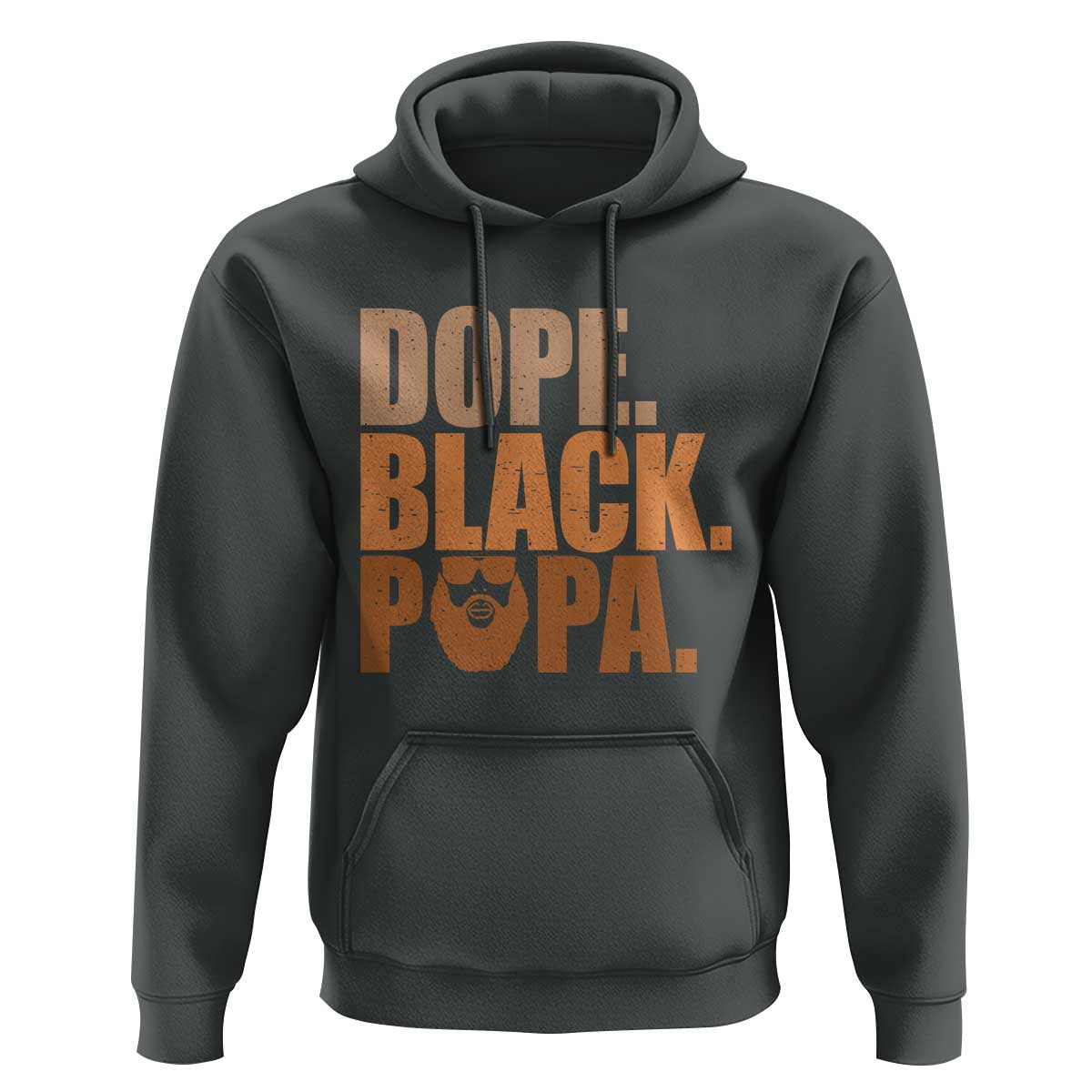 Dope Black Papa Hoodie Proud African American Fathers Day Gift