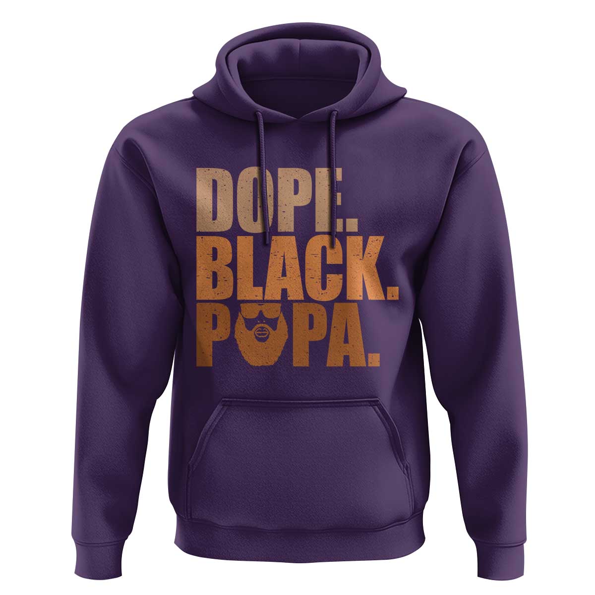 Dope Black Papa Hoodie Proud African American Fathers Day Gift