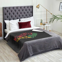 First Fathers Day Black Dad Throw Blanket New Dad Gift