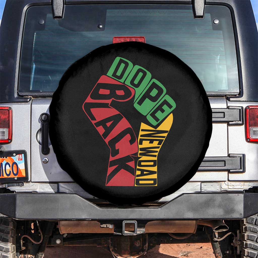 First Fathers Day Black Dad Spare Tire Cover New Dad Gift