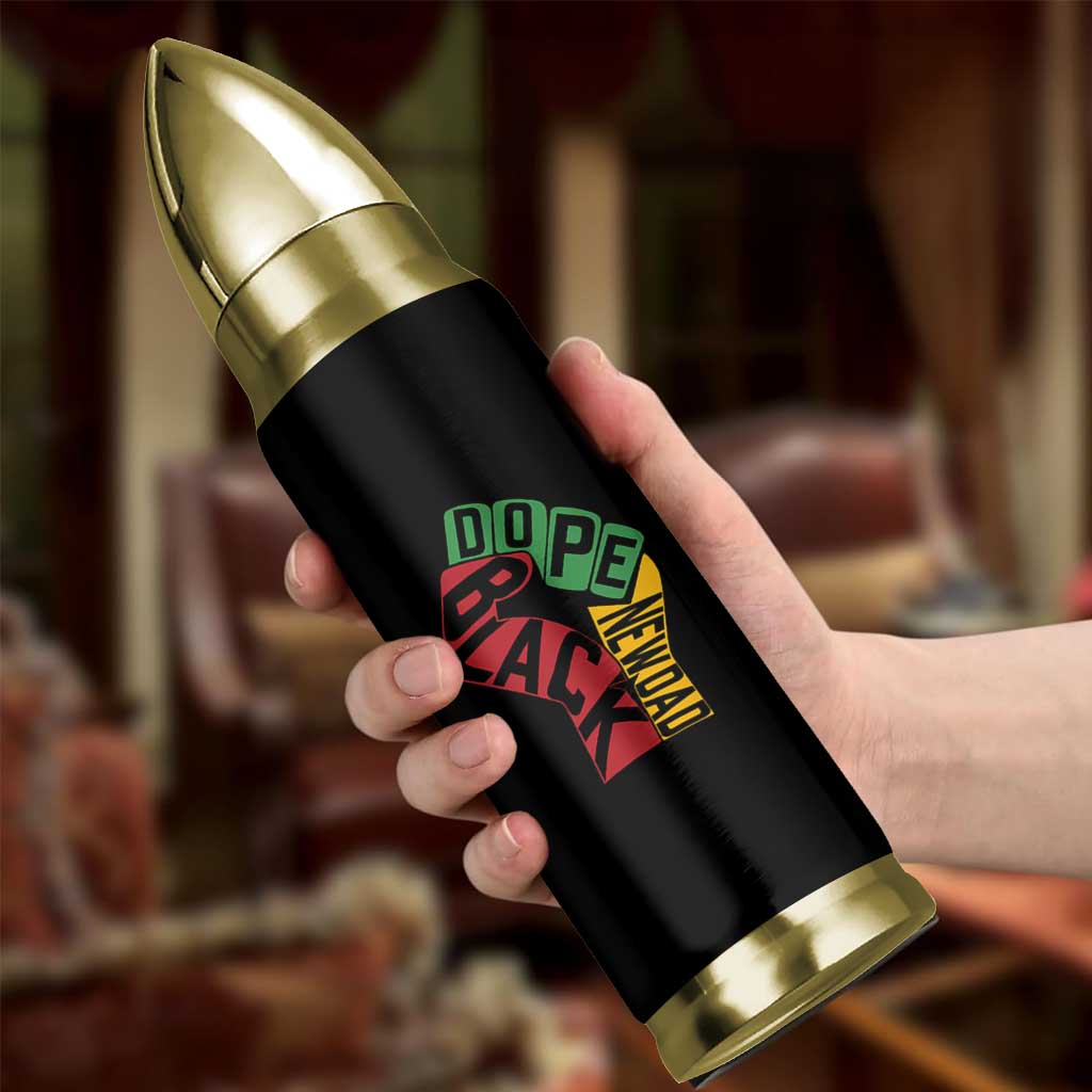 First Fathers Day Black Dad Bullet Tumbler New Dad Gift