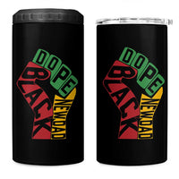 First Fathers Day Black Dad 4 in 1 Can Cooler Tumbler New Dad Gift