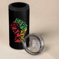 First Fathers Day Black Dad 4 in 1 Can Cooler Tumbler New Dad Gift