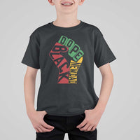 First Fathers Day Black Dad T Shirt For Kid New Dad Gift