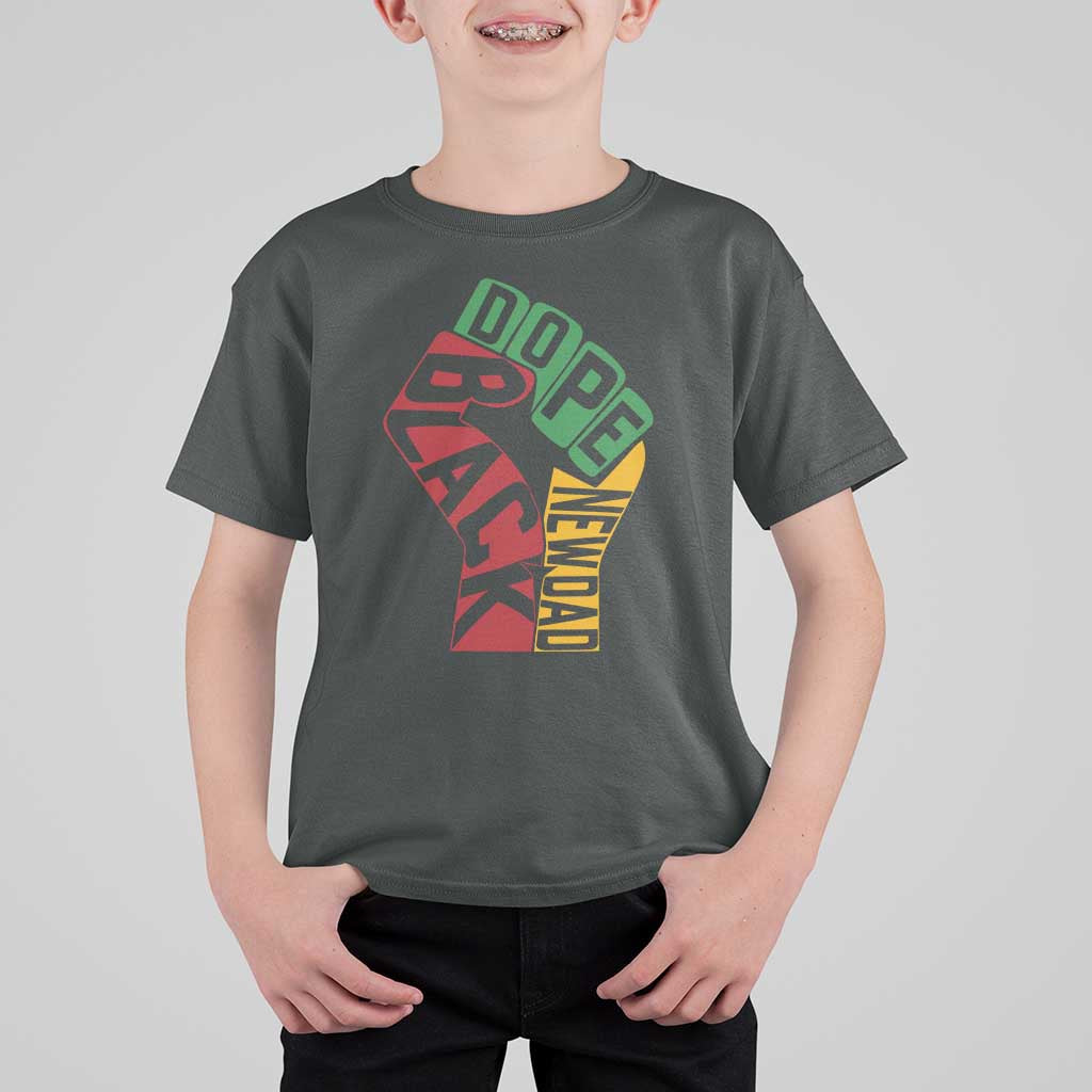 First Fathers Day Black Dad T Shirt For Kid New Dad Gift
