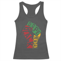 First Fathers Day Black Dad Racerback Tank Top New Dad Gift