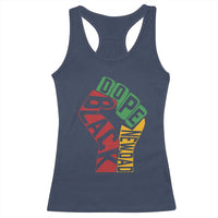 First Fathers Day Black Dad Racerback Tank Top New Dad Gift