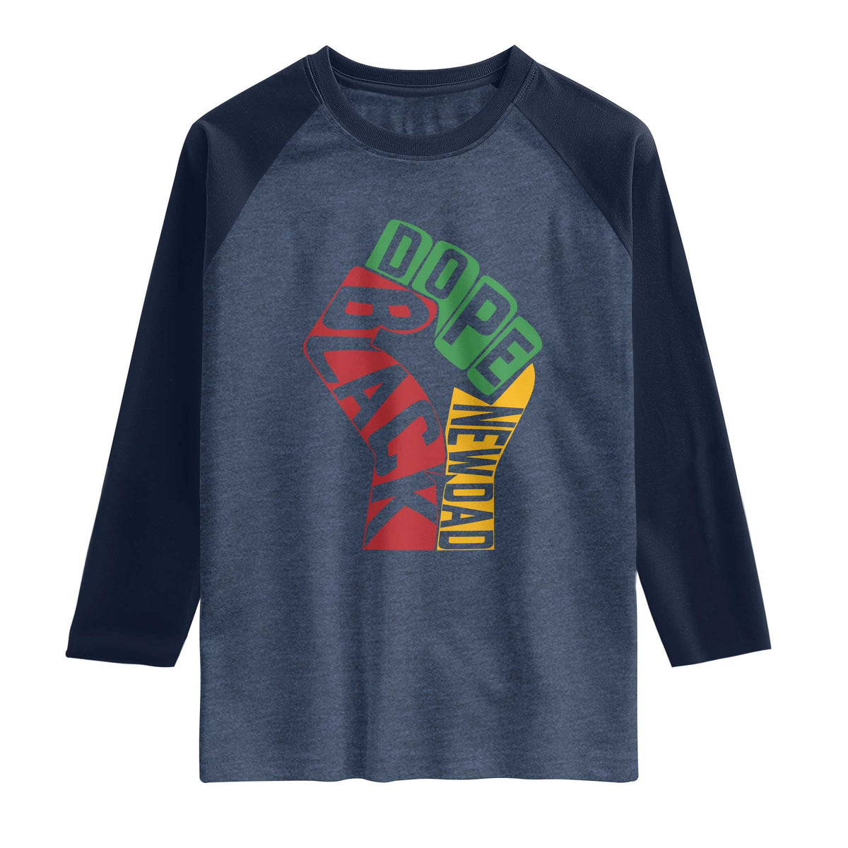 First Fathers Day Black Dad Raglan Shirt New Dad Gift