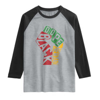 First Fathers Day Black Dad Raglan Shirt New Dad Gift