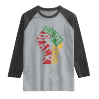 First Fathers Day Black Dad Raglan Shirt New Dad Gift