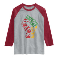 First Fathers Day Black Dad Raglan Shirt New Dad Gift