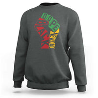 First Fathers Day Black Dad Sweatshirt New Dad Gift
