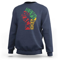 First Fathers Day Black Dad Sweatshirt New Dad Gift