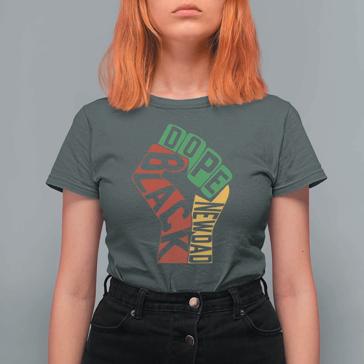 First Fathers Day Black Dad T Shirt For Women New Dad Gift